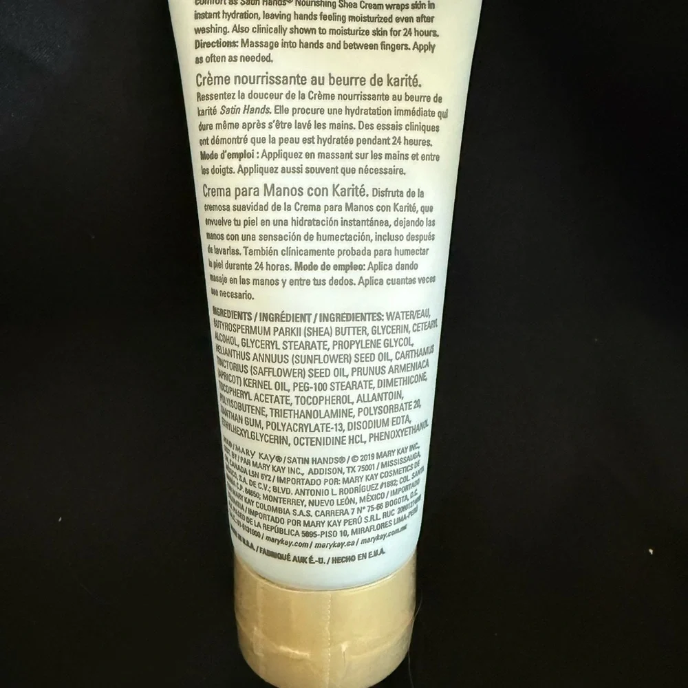 Mary Kay Satin Hands Nourishing Shea Cream Fragrance Free Hand Cream